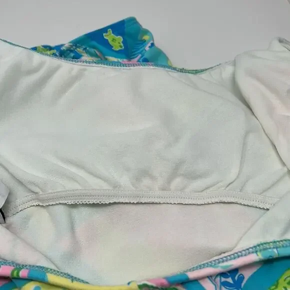 Lily Pulitzer Women's Blue & Pink Print 1 Piece Swimsuit Size Small - Picture 10 of 11